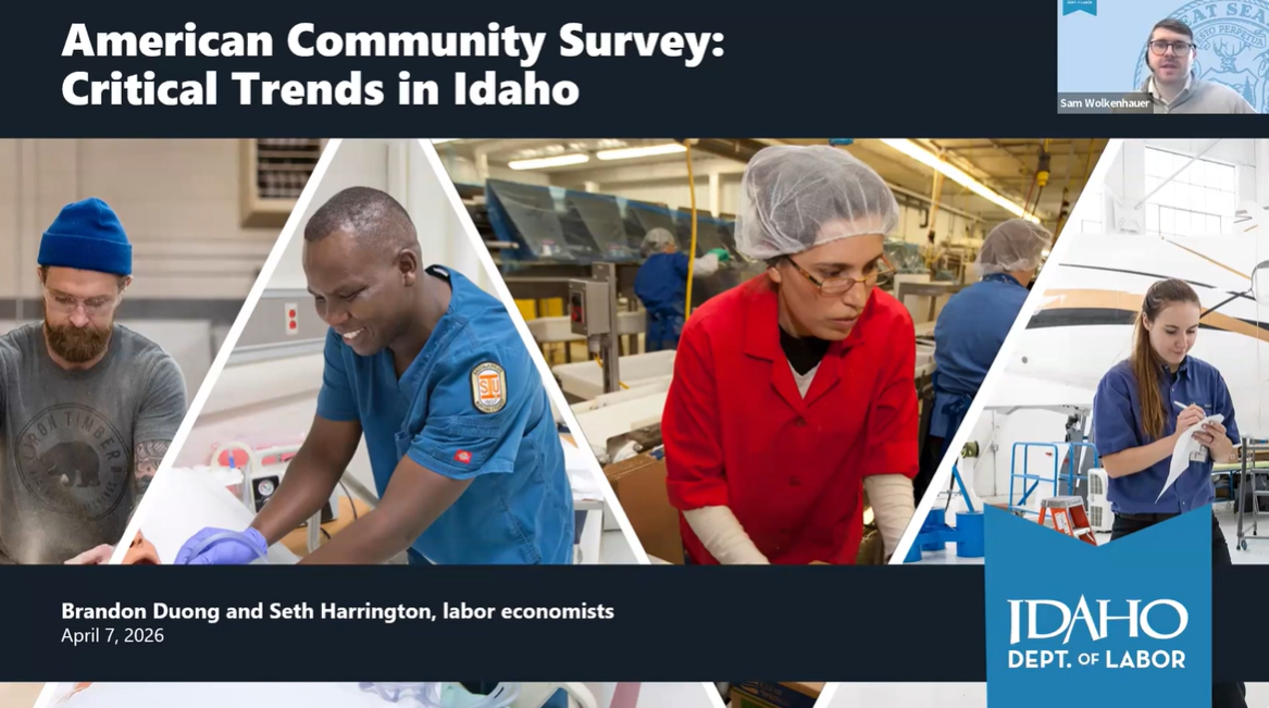 American Community Survey: Critical Trends in Idaho webinar