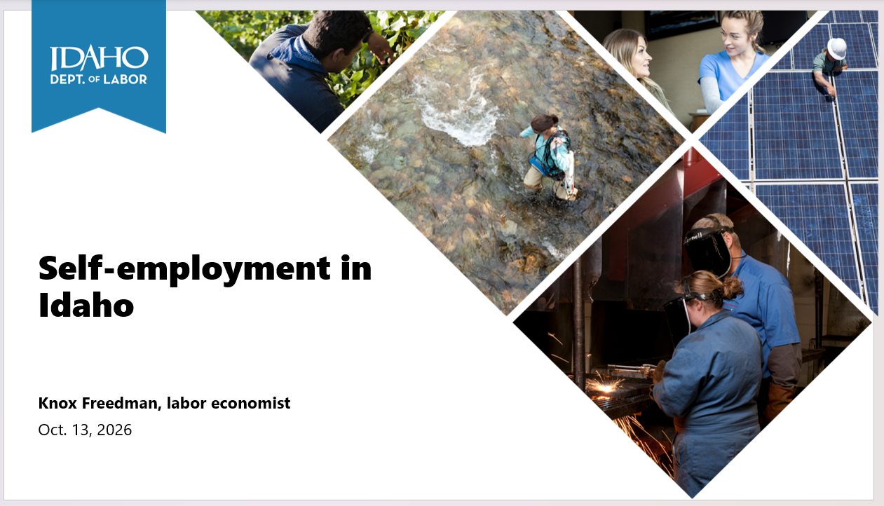 Self-employment in Idaho